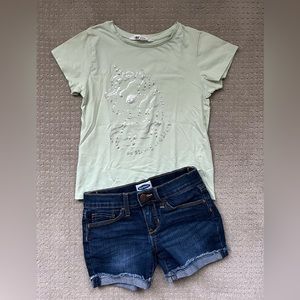 Girl’s top and shorts size 6X/7